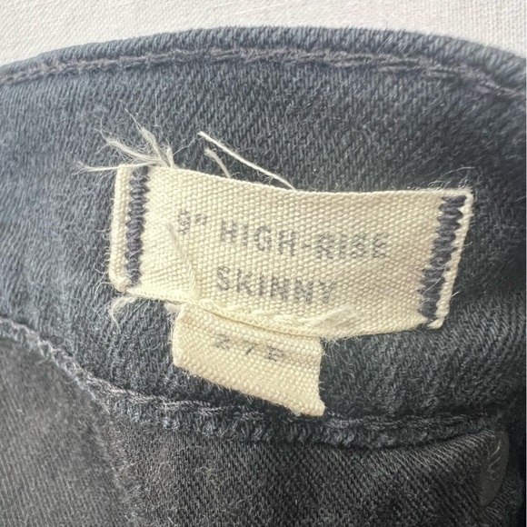 Madewell Women's Jeans 9" High Rise Skinny Jeans Sz 27 Black Cropped Ankle Fall - Picture 10 of 10